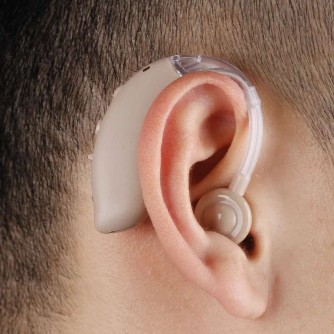 Rechargeable Noise Cancelling Dolphin Design Hearing Aid | Behind the Ear Hearing Device