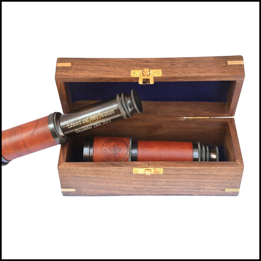 Antique Brass Telescope