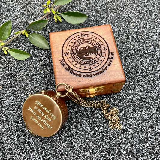 Engraved Retirement Compass