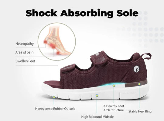 Diabetic EasyTop Dual Straps Sandal For Women