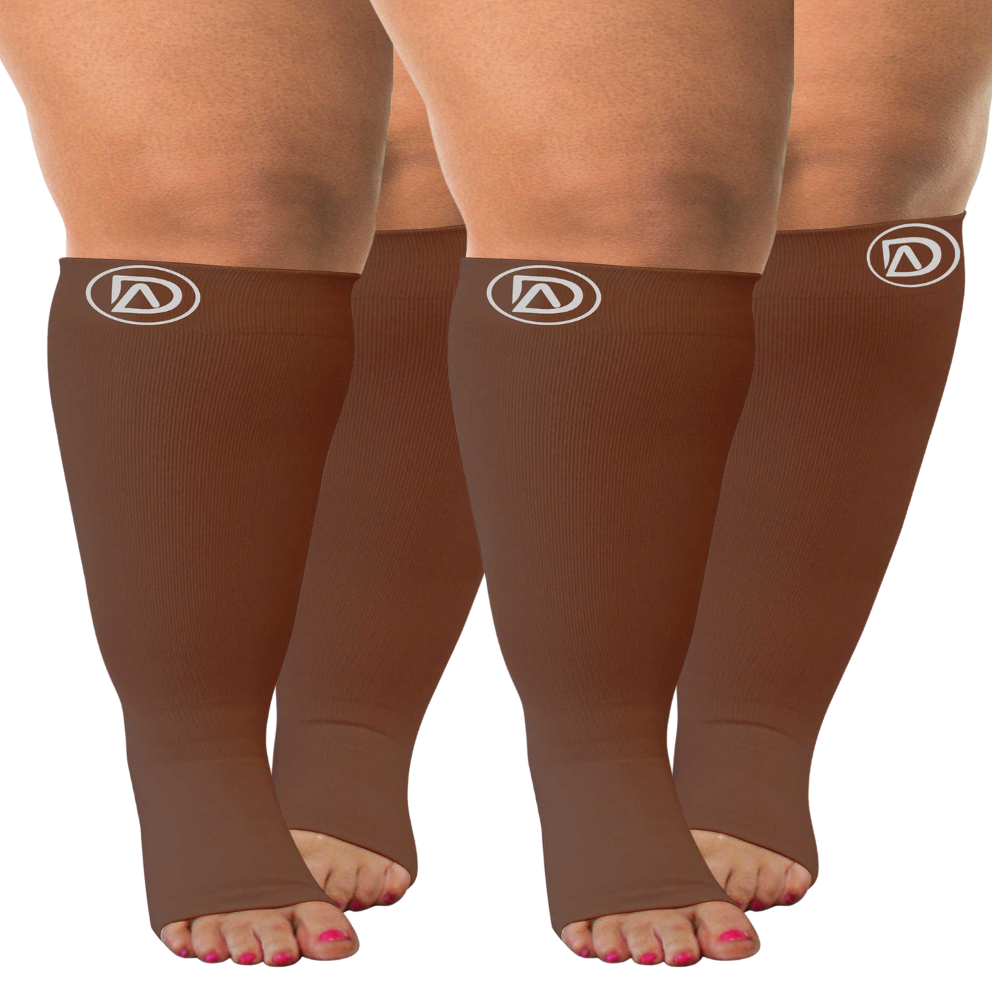 Bundle B (2 Pairs ToeLess) | Open Toe Compression Socks 20-30 mmHg | Toe Out