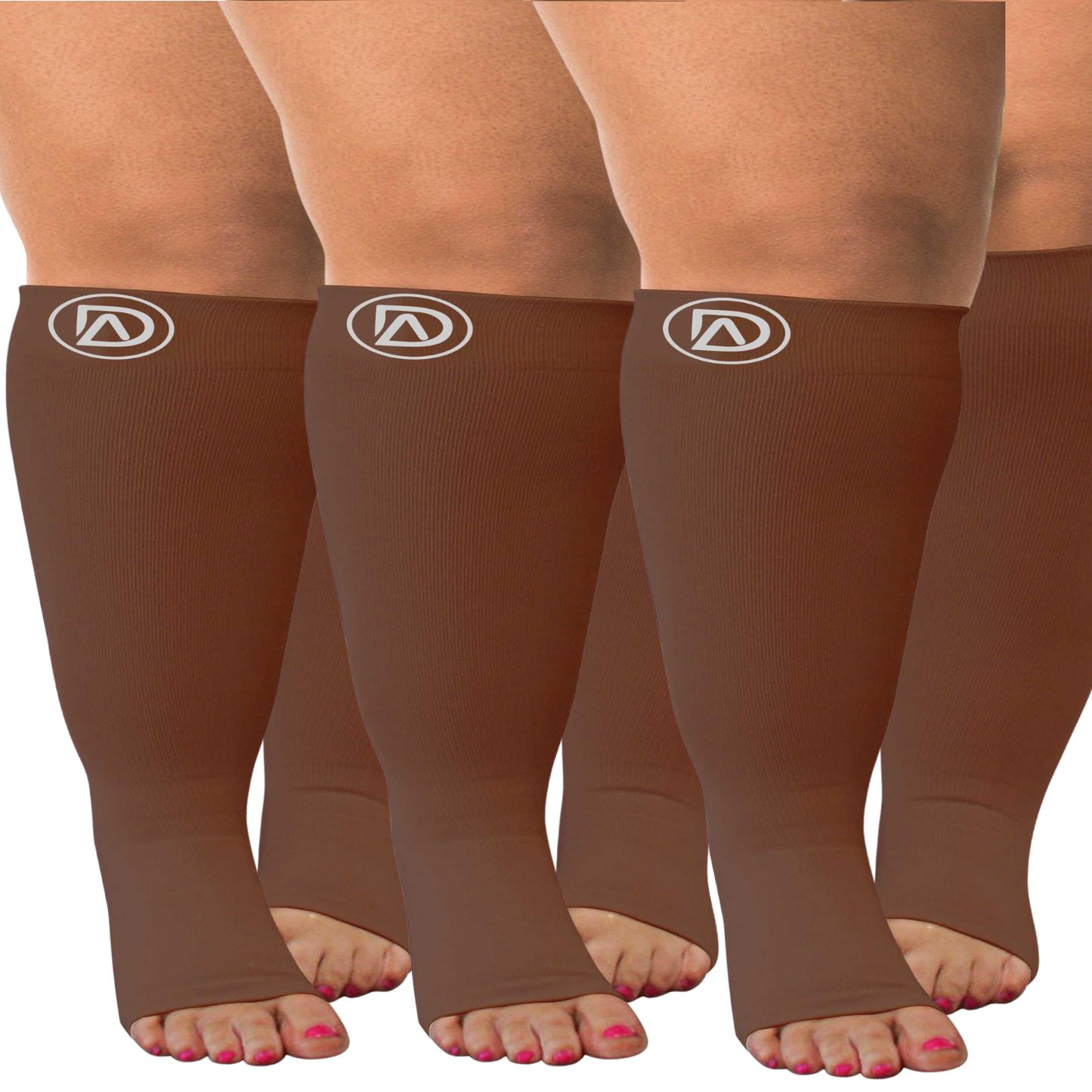 Bundle C ( 3 Pairs ToeLess ) | Open Toe Compression Socks 20-30 mmHg | Toe Out