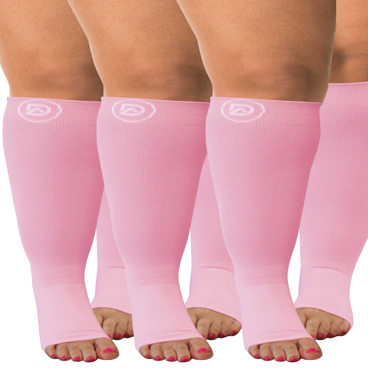 Bundle C ( 3 Pairs ToeLess ) | Open Toe Compression Socks 20-30 mmHg | Toe Out