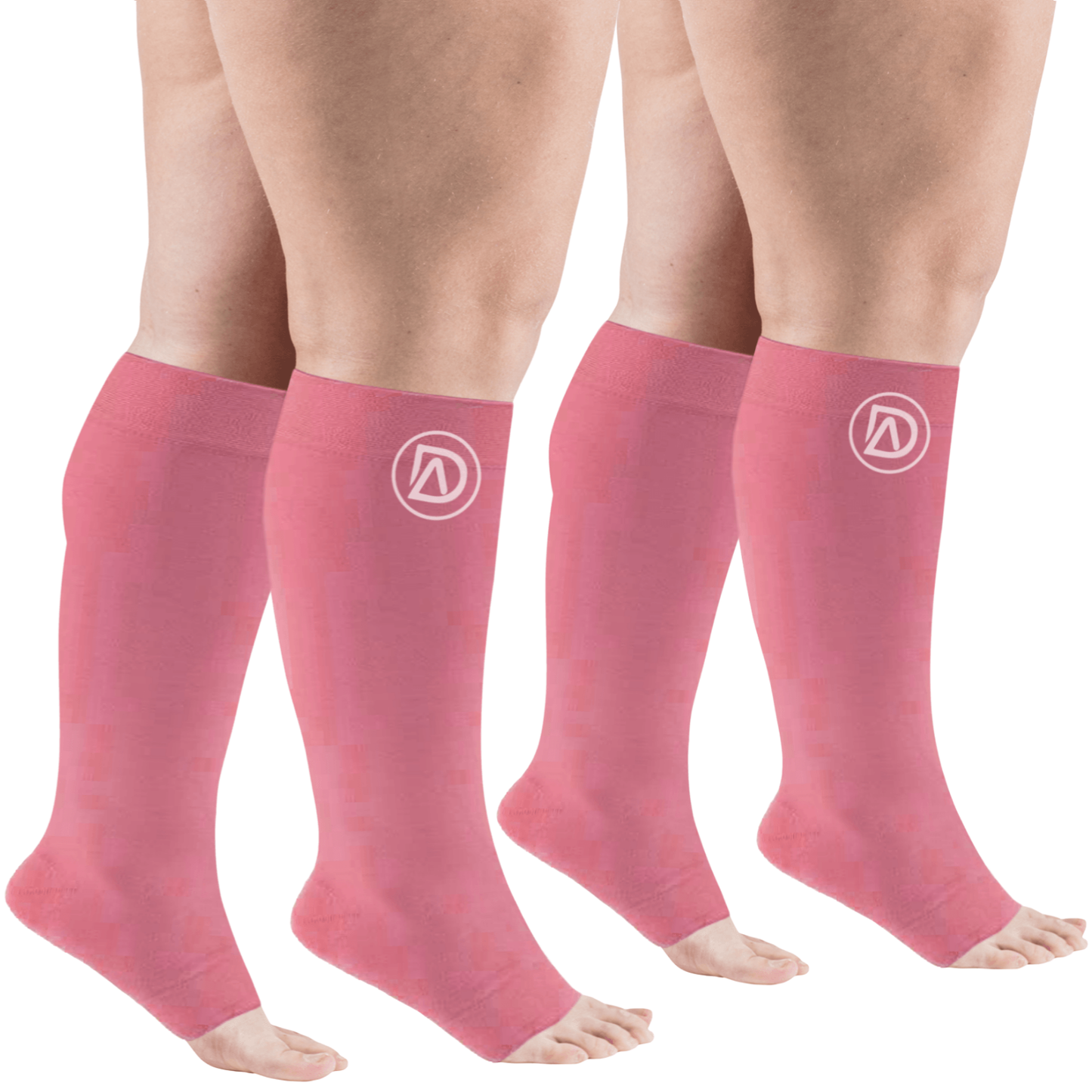 Bundle B (2 Pairs ToeLess) | Open Toe Compression Socks 20-30 mmHg | Toe Out