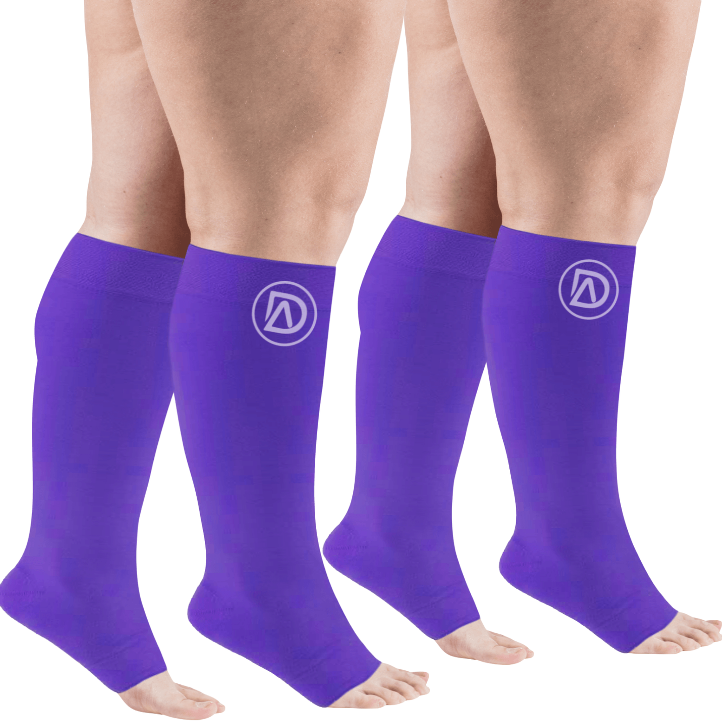 Bundle B (2 Pairs ToeLess) | Open Toe Compression Socks 20-30 mmHg | Toe Out