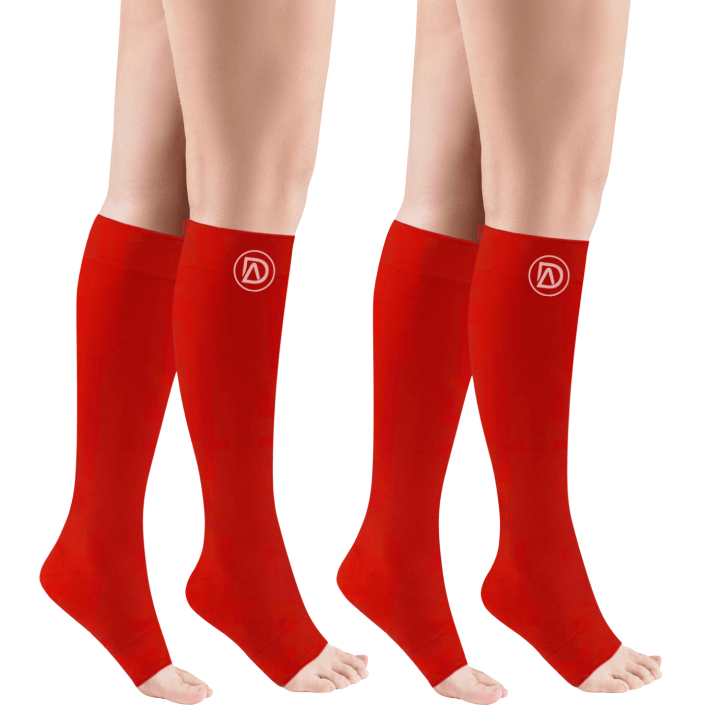 Bundle B (2 Pairs ToeLess) | Open Toe Compression Socks 20-30 mmHg | Toe Out