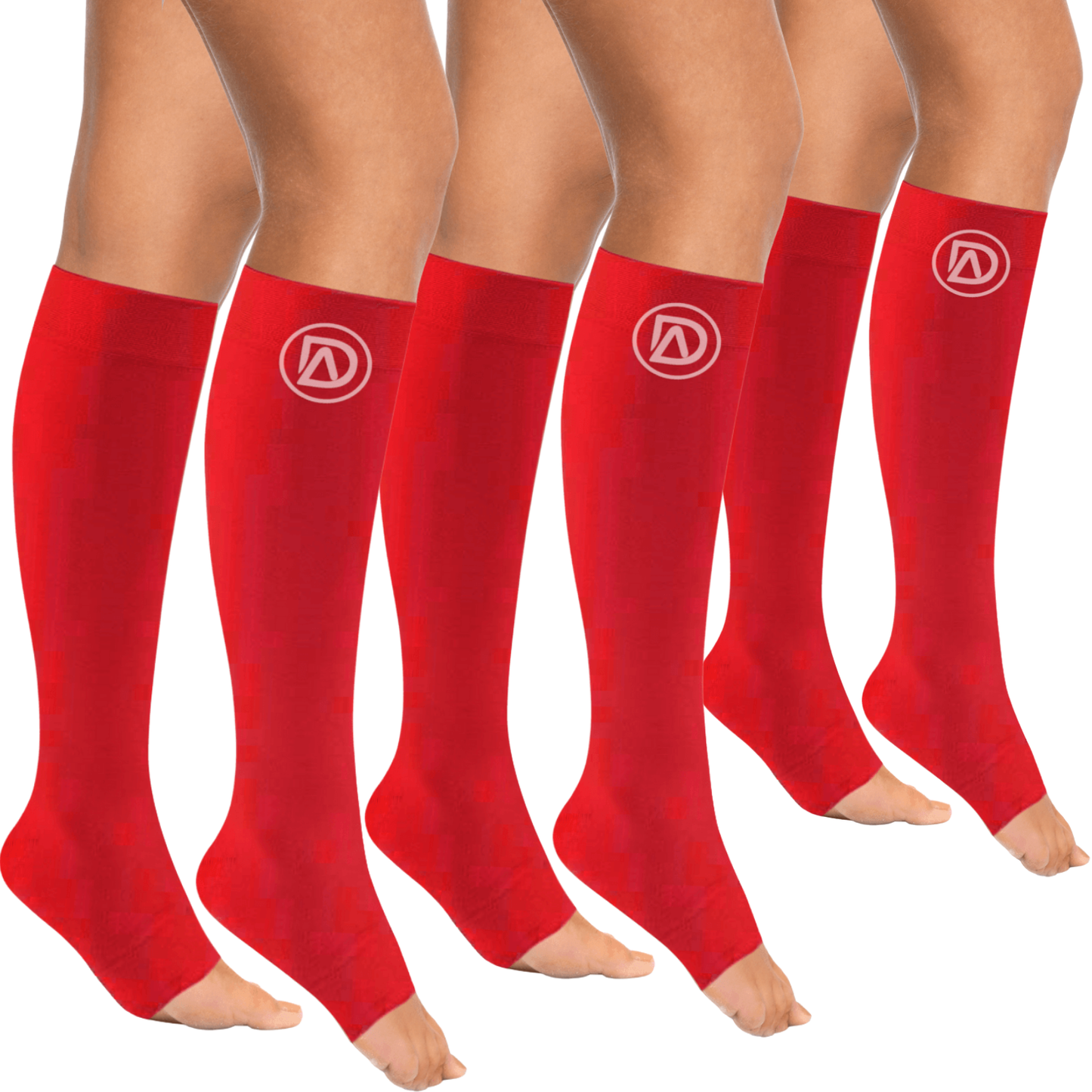 Bundle C ( 3 Pairs ToeLess ) | Open Toe Compression Socks 20-30 mmHg | Toe Out