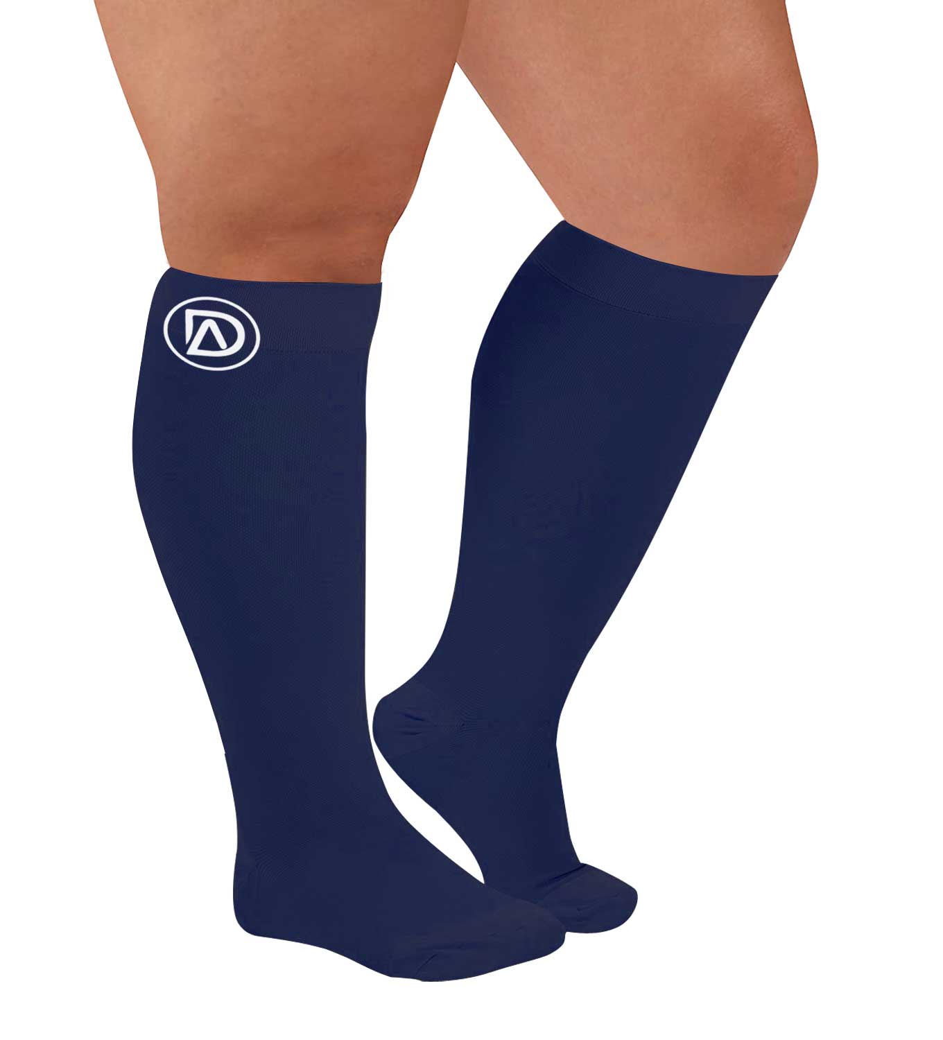 Plus Size Compression Socks 20-30 mmHg | Wide Calf by Dominion Active