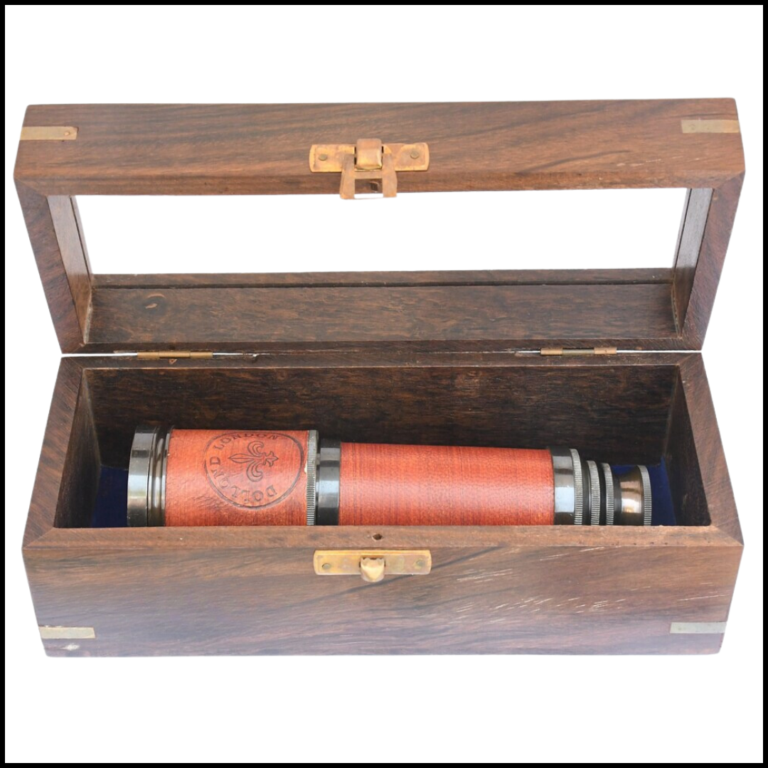 Antique Brass Telescope