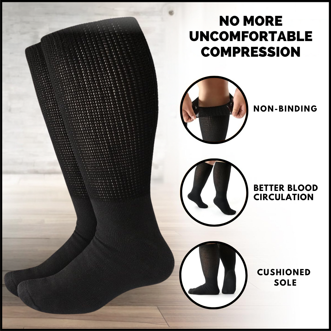 Dominion Active Extra-Wide Stretch Diabetic Socks