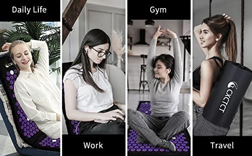 Acupressure Yoga Mat Set with Magnetic Pillow - Extra Long