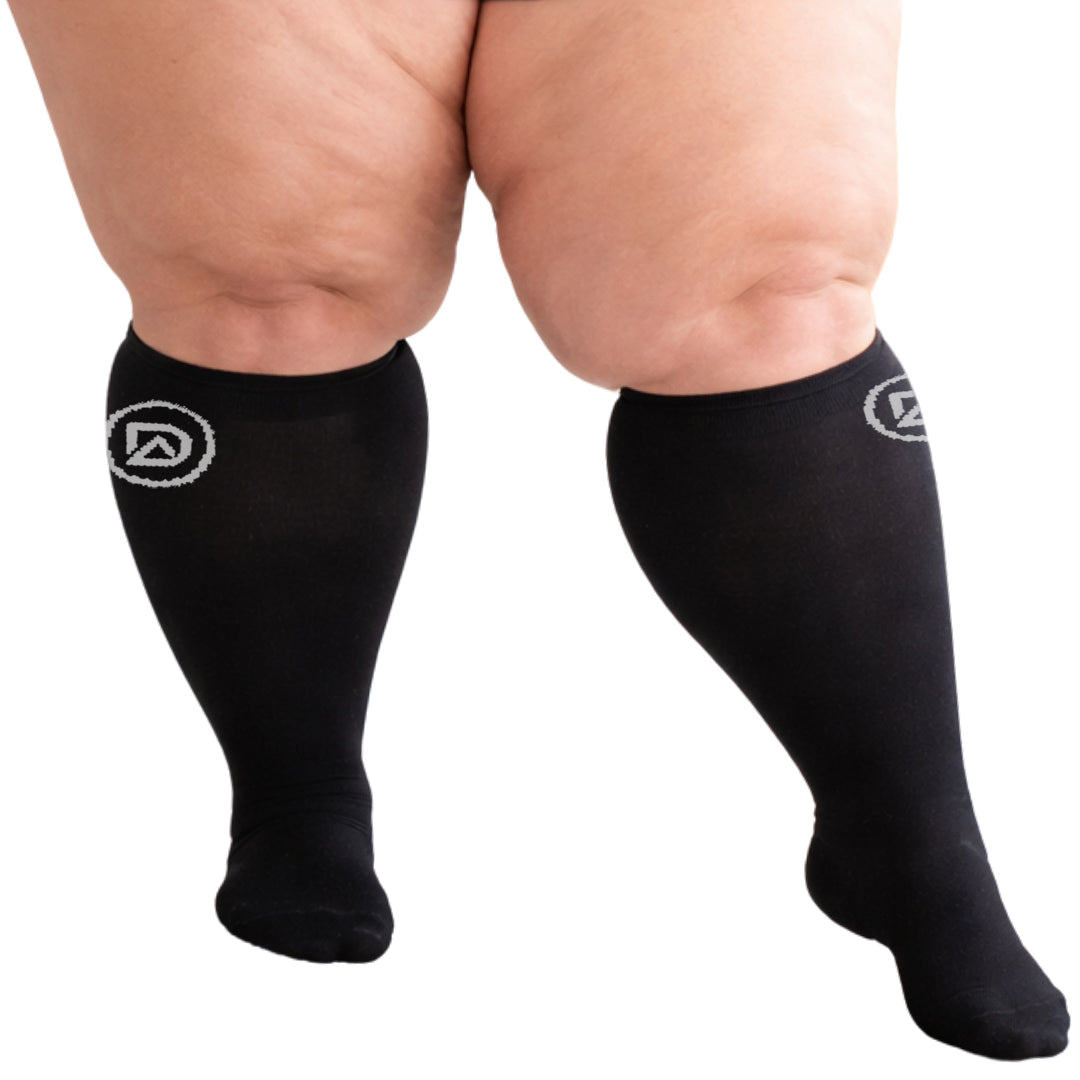 Plus Size Compression Socks 20-30 mmHg | Wide Calf by Dominion Active