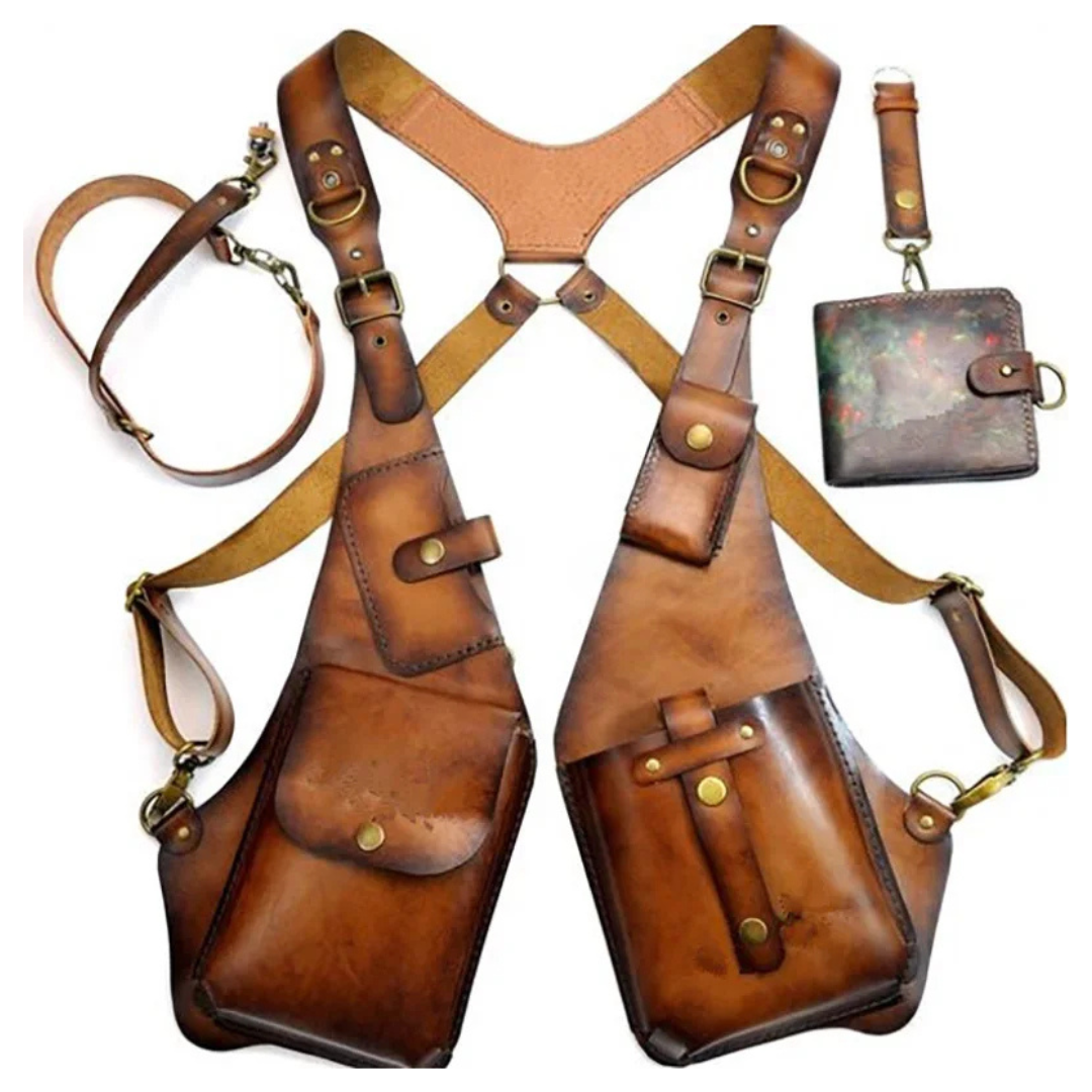 Anti-theft Leather Harness