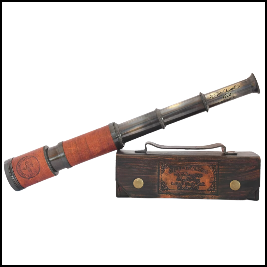 Antique Brass Telescope
