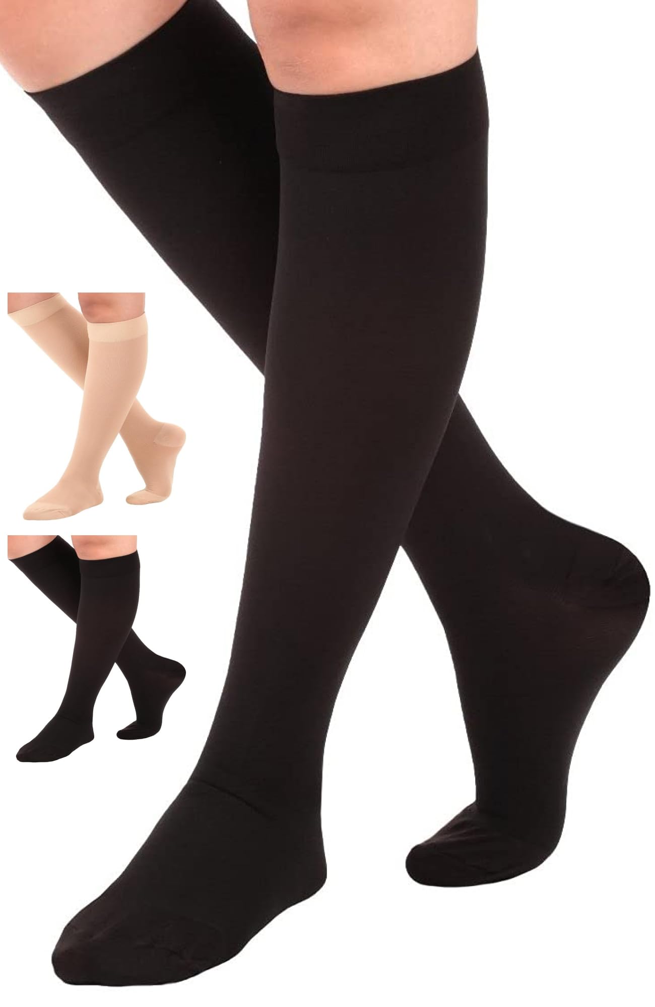 Made in USA - Compression Socks for Women and Men Circulation 30-40mmHg - A301