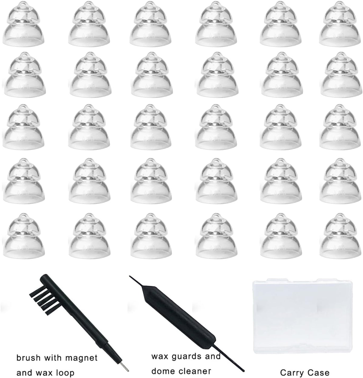 Power Domes for Oticon Mini RITE Hearing Aids | 30-Pack