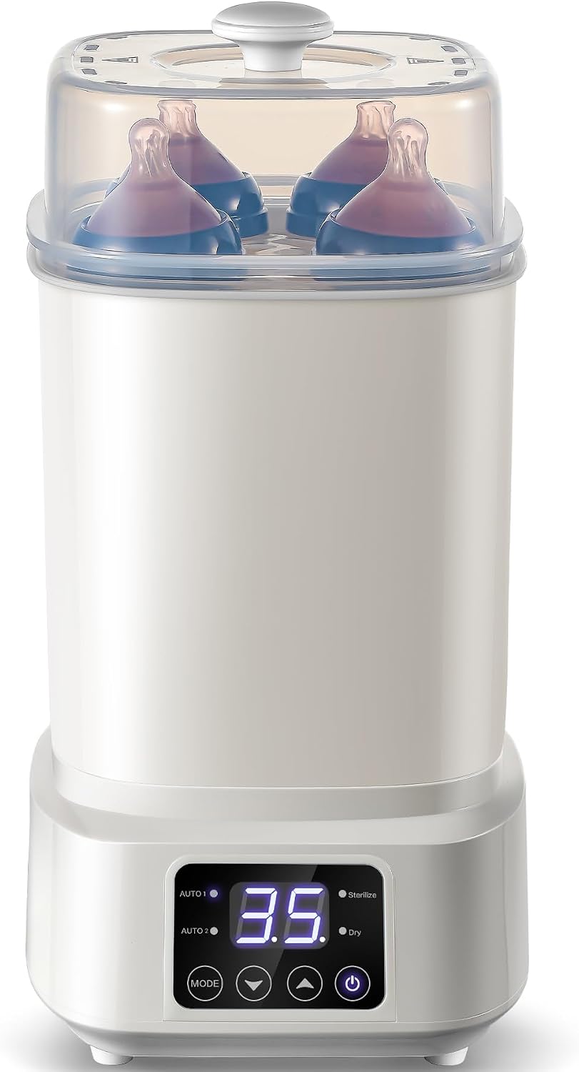 4-in-1 Baby Bottle Steamer & Dryer with Auto Shut-Off