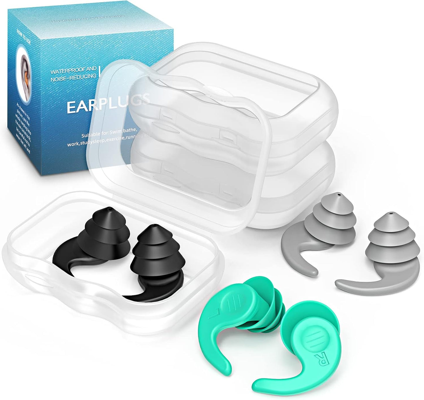 Premium Waterproof Silicone Ear Plugs for Swimming & Water Sports