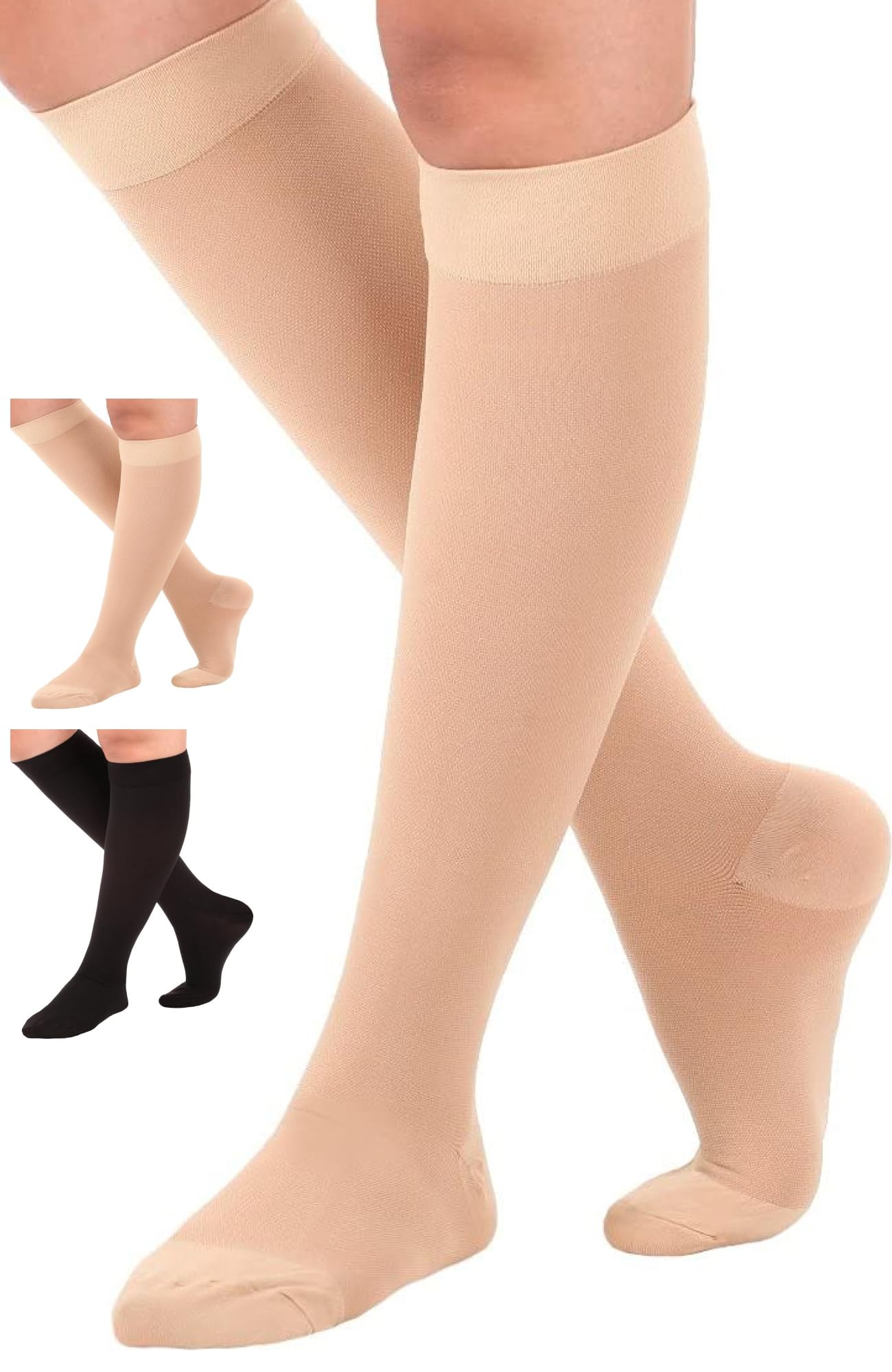 Made in USA - Compression Socks for Women and Men Circulation 30-40mmHg - A301
