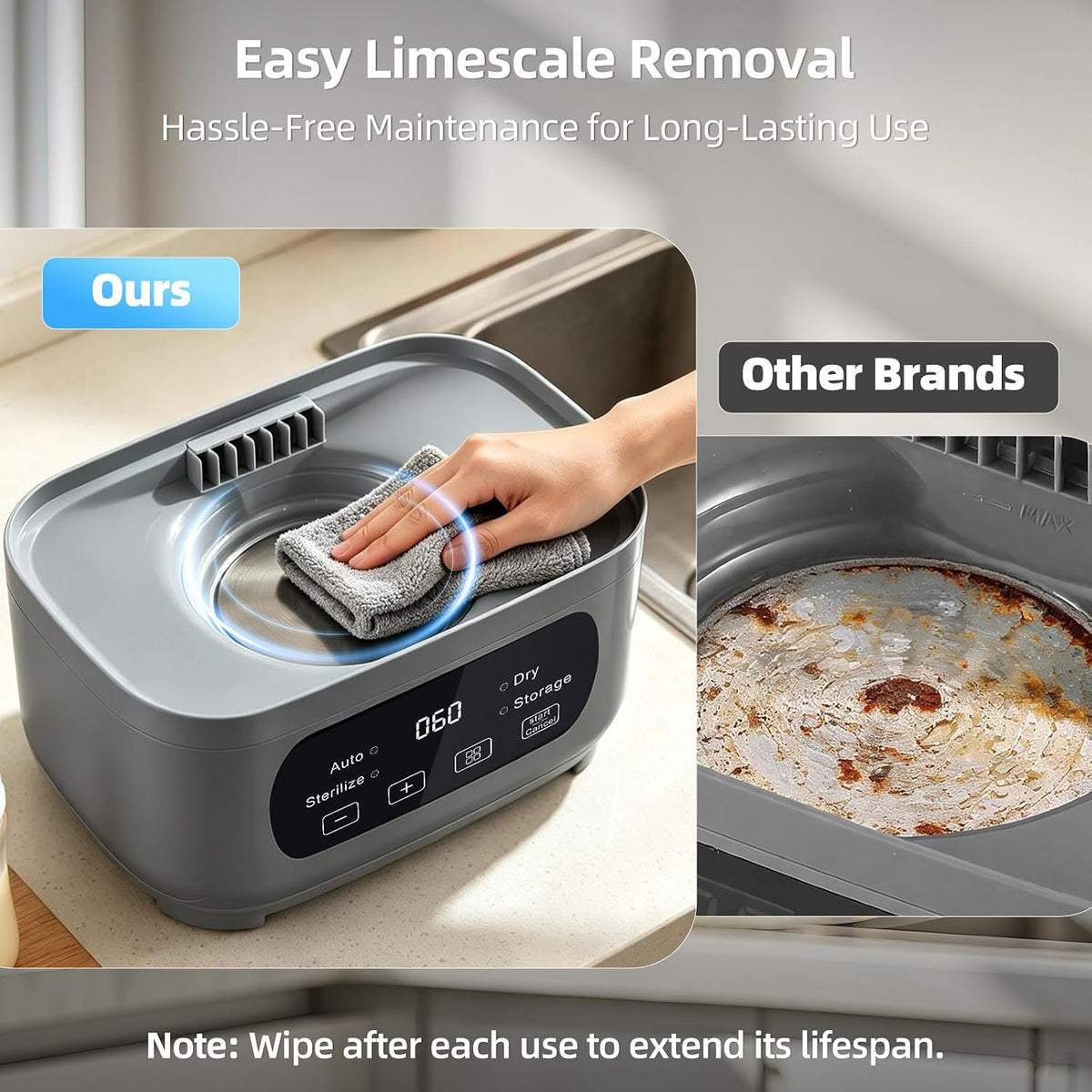 4-in-1 Baby Bottle Steamer & Dryer with LED Touch Screen
