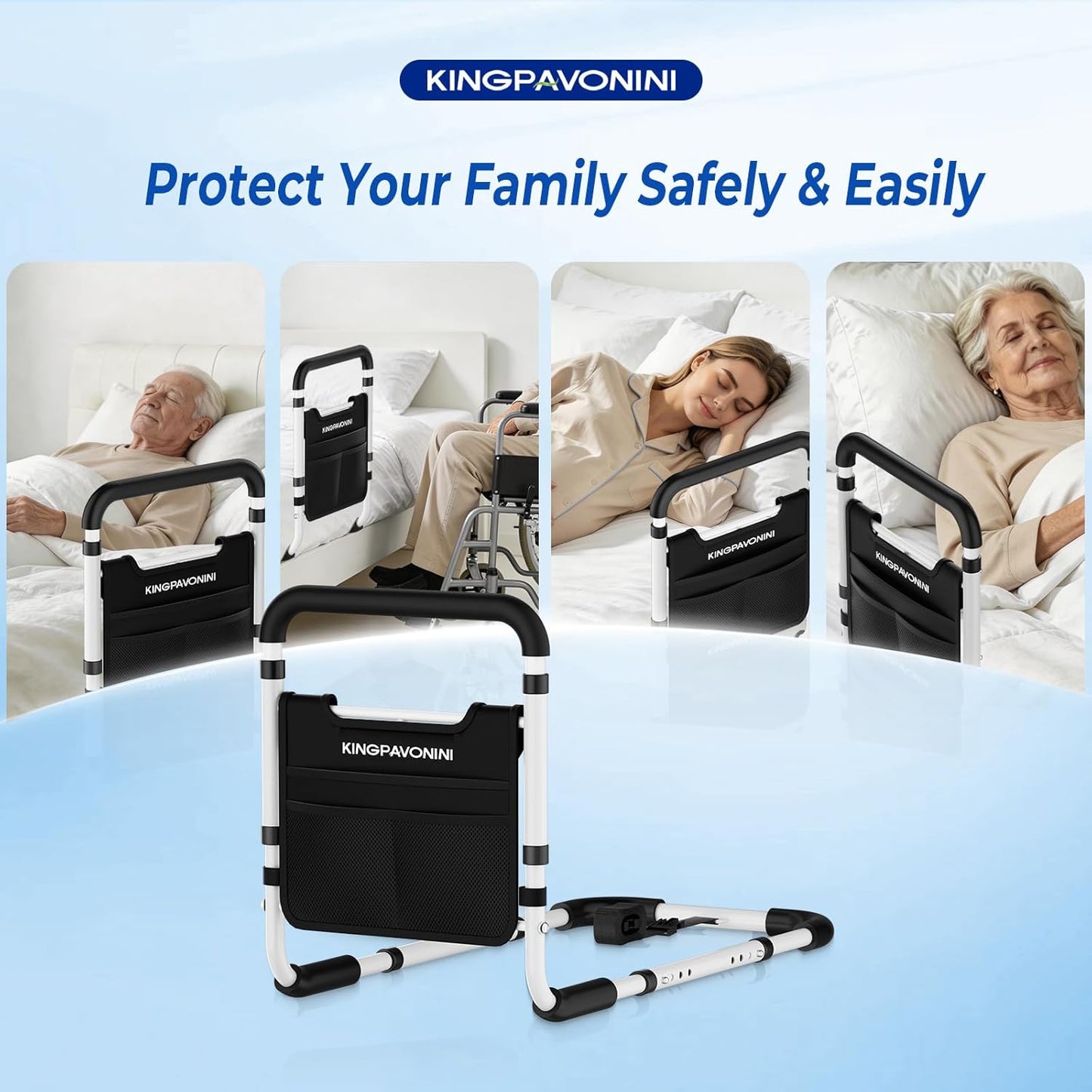 Bed Rail for Adults – 380 LBS Capacity – Medium & Large
