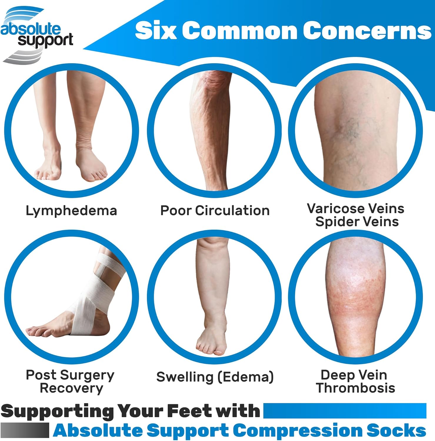 Made in USA - Compression Socks for Women and Men Circulation 30-40mmHg - A301