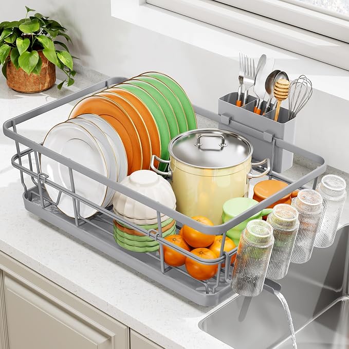 Premium Dish Drying Rack - Multi-Size Kitchen Counter Organizer