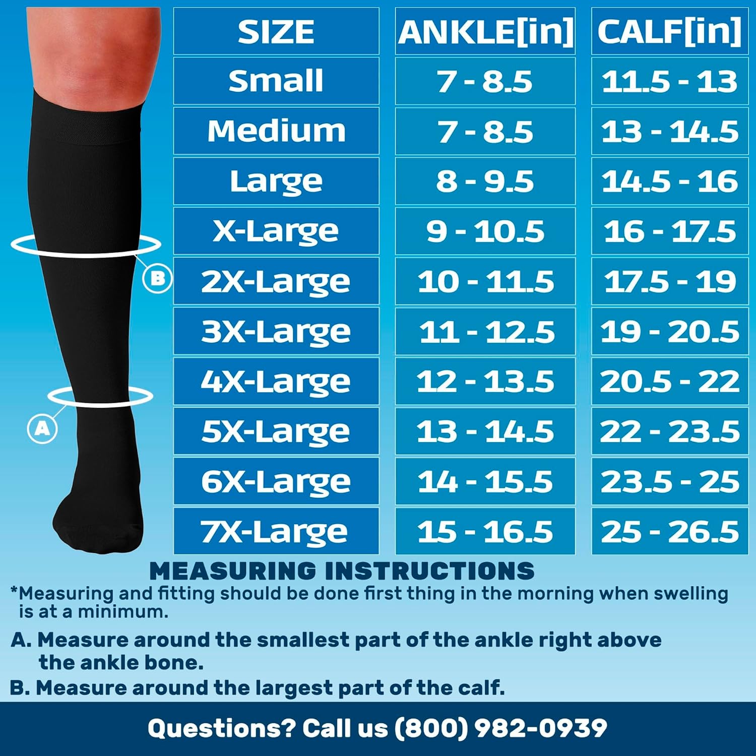 Made in USA - Compression Socks for Women and Men Circulation 30-40mmHg - A301
