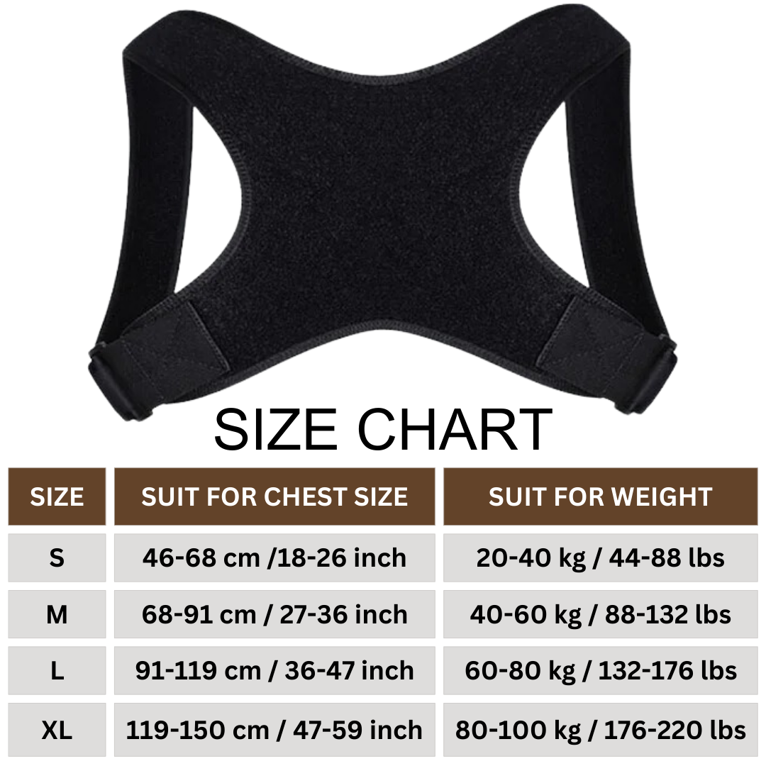 Invisible Back Posture Corrector Trainer - Adjustable Shoulder Brace - Straight Clavicle Support for Adult