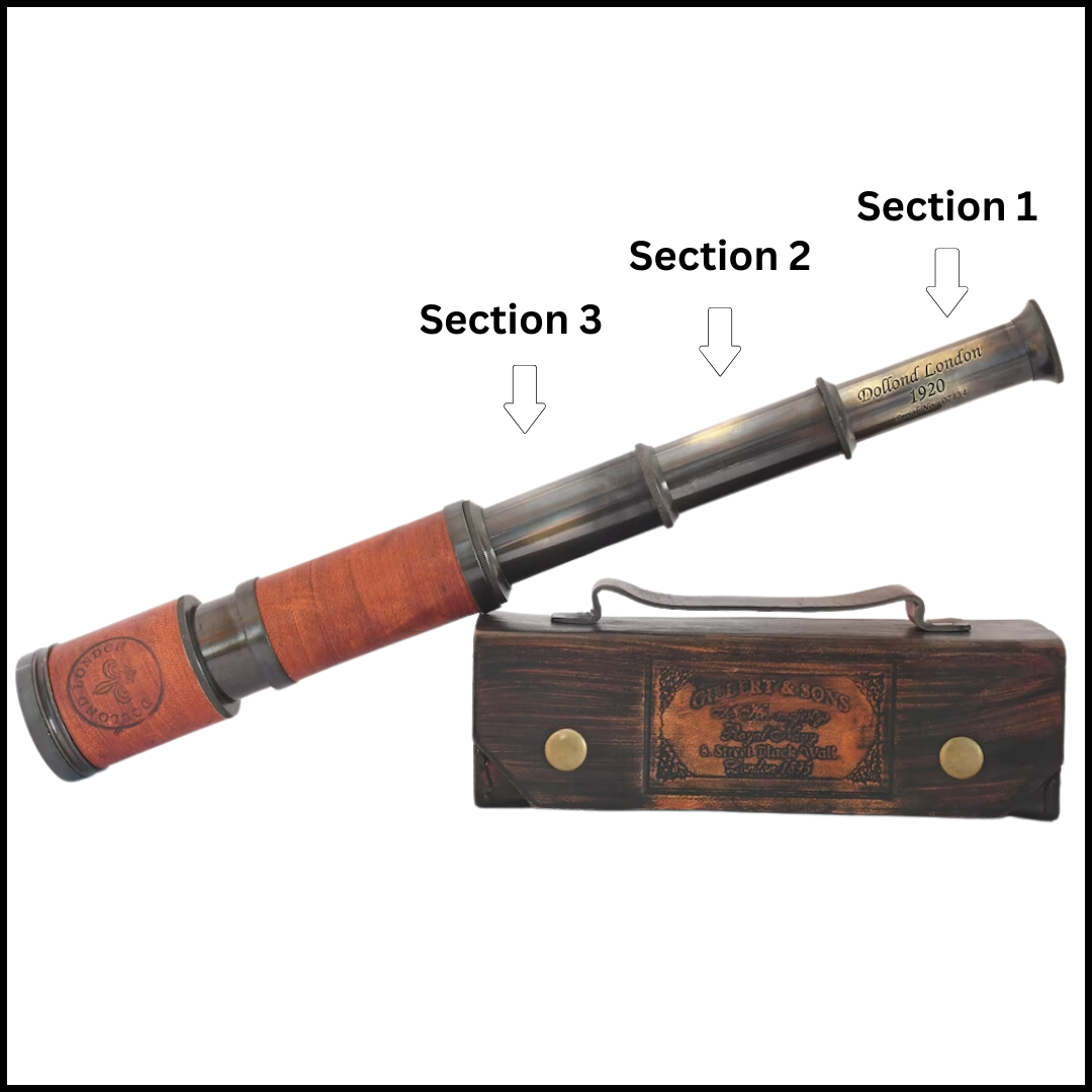 Antique Brass Telescope