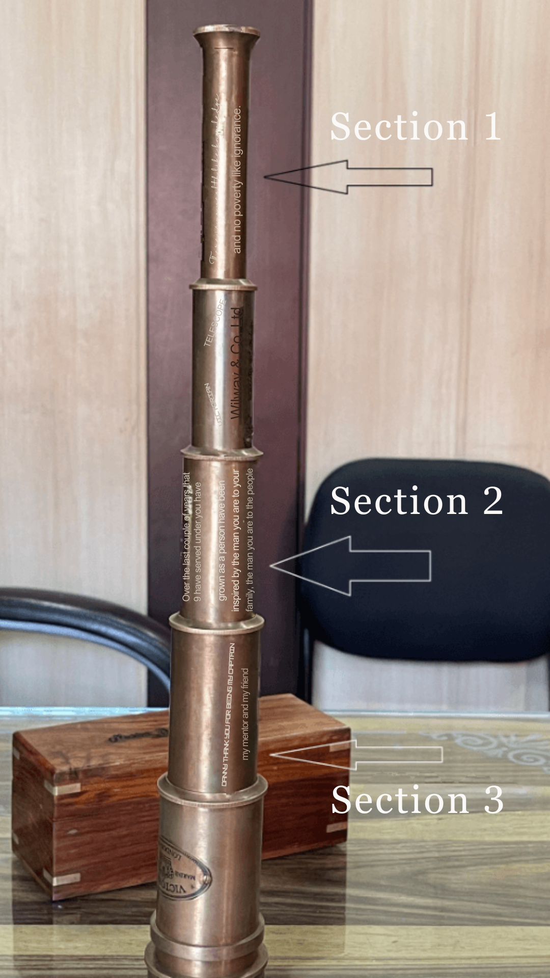 Engraved Handheld Telescope