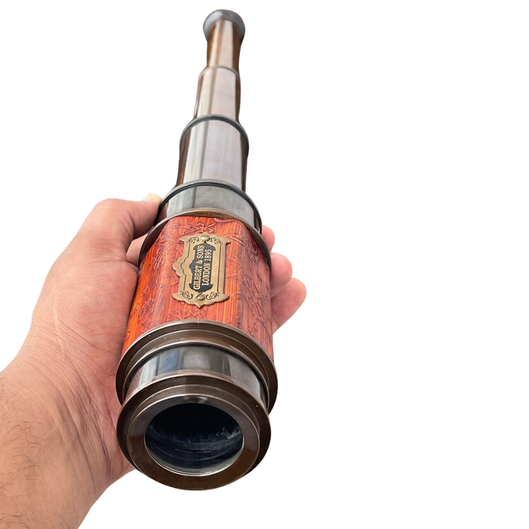 Engraved Antique Pirates Telescope