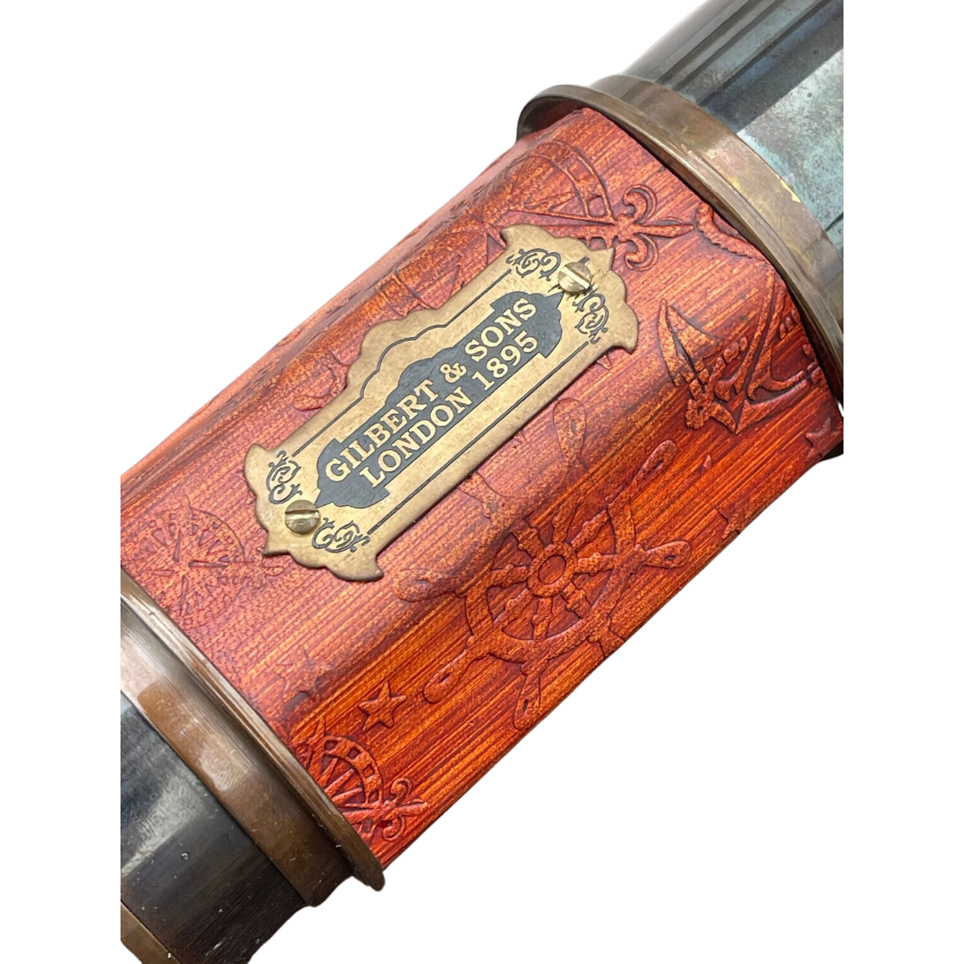 Engraved Antique Pirates Telescope