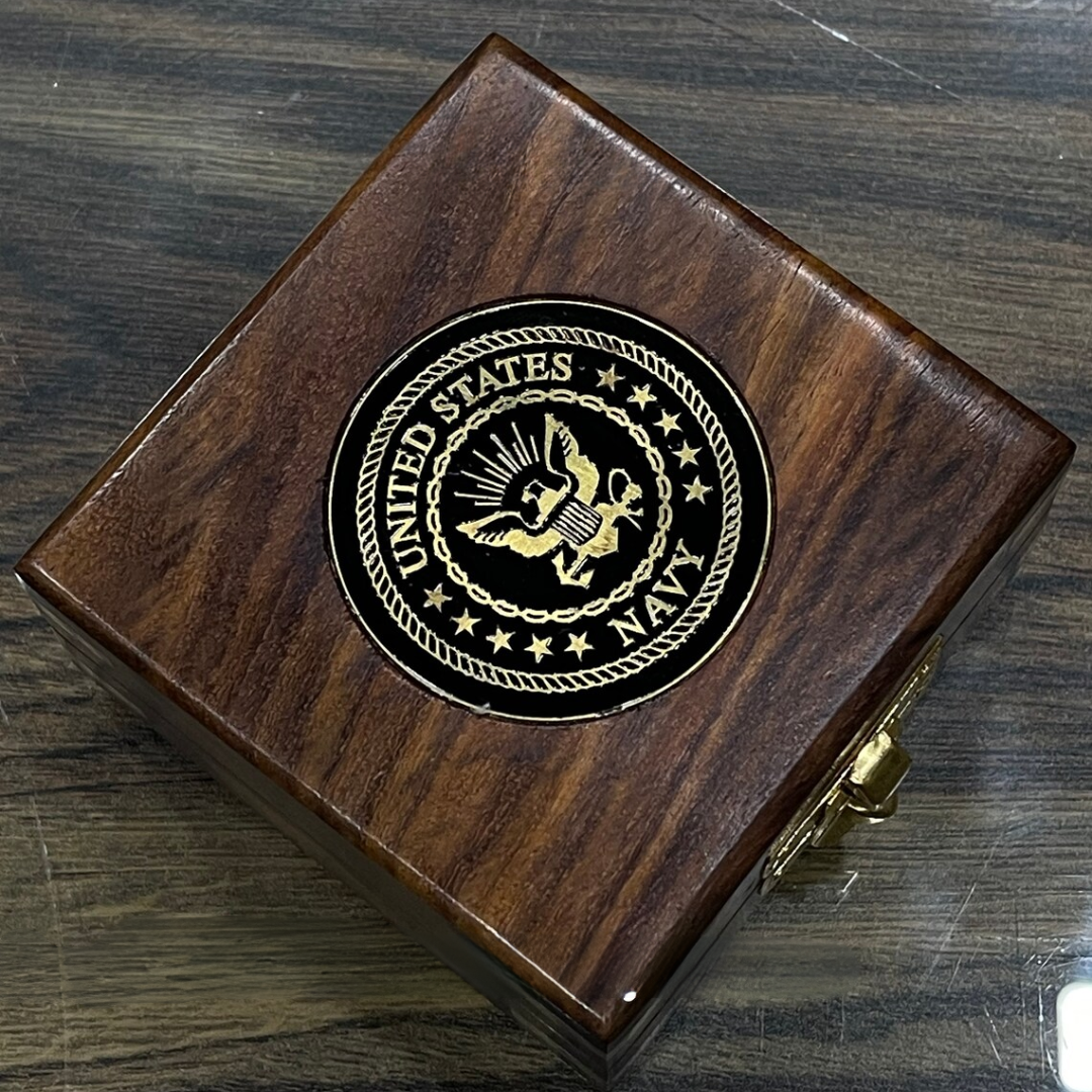 Engraved US Navy Compass