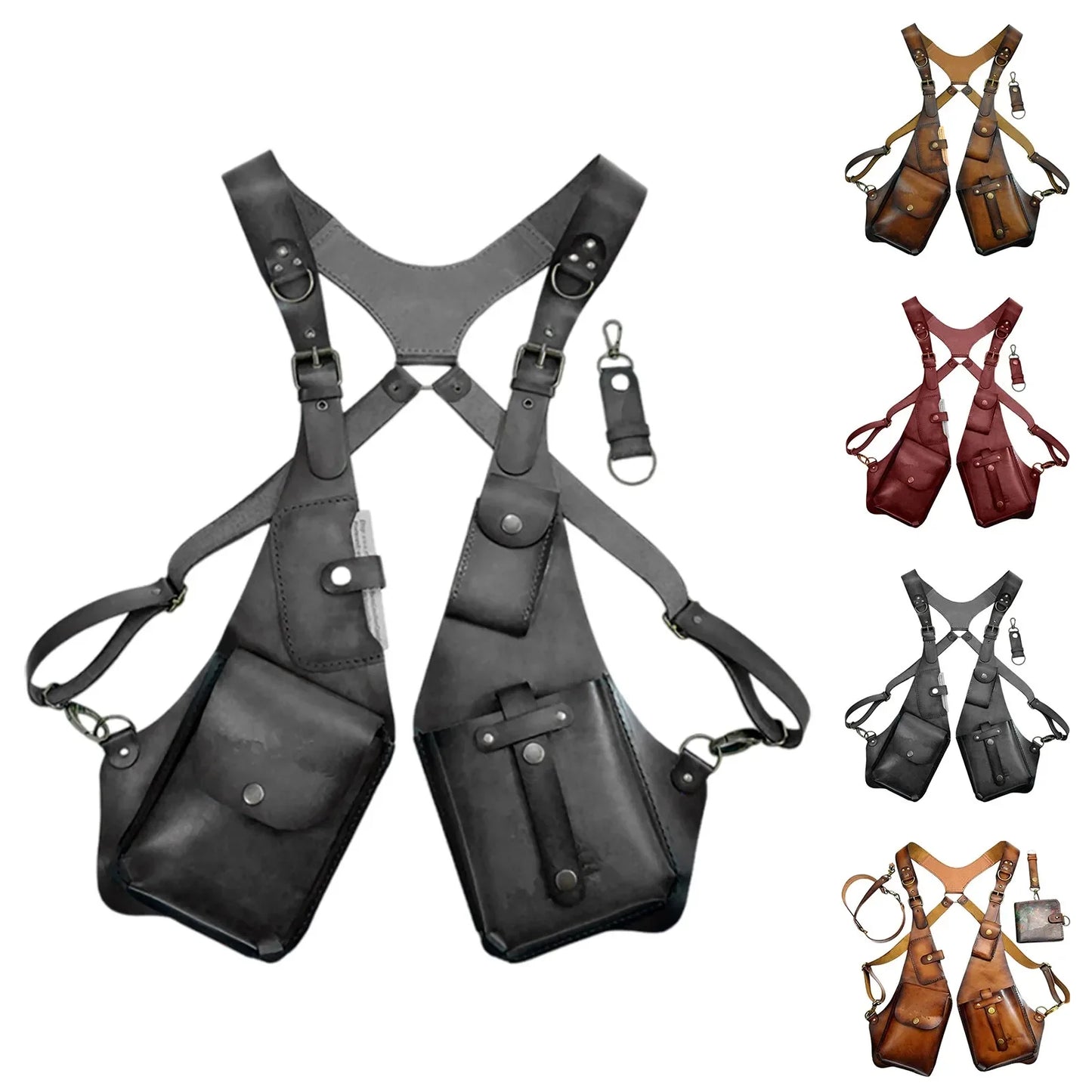 Anti-theft Leather Harness