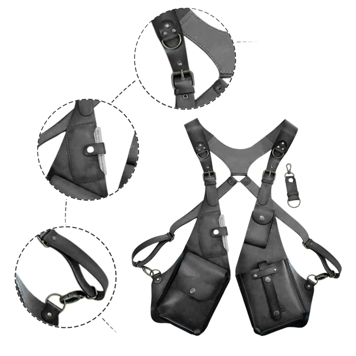 Anti-theft Leather Harness