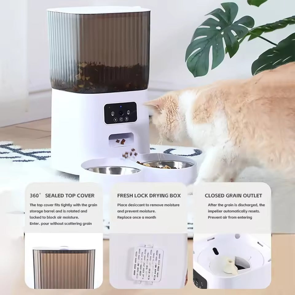 PawGuard Auto Pet Feeder 5L with Camera