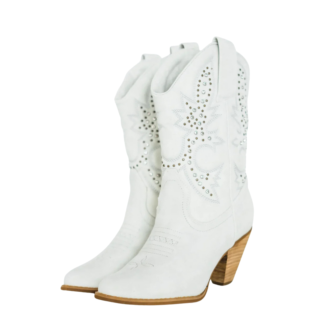 Houston Western Boots in White