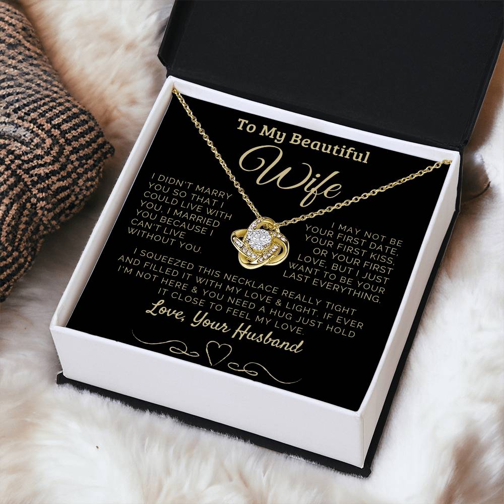 To my Beautiful Wife Love, Your Husband