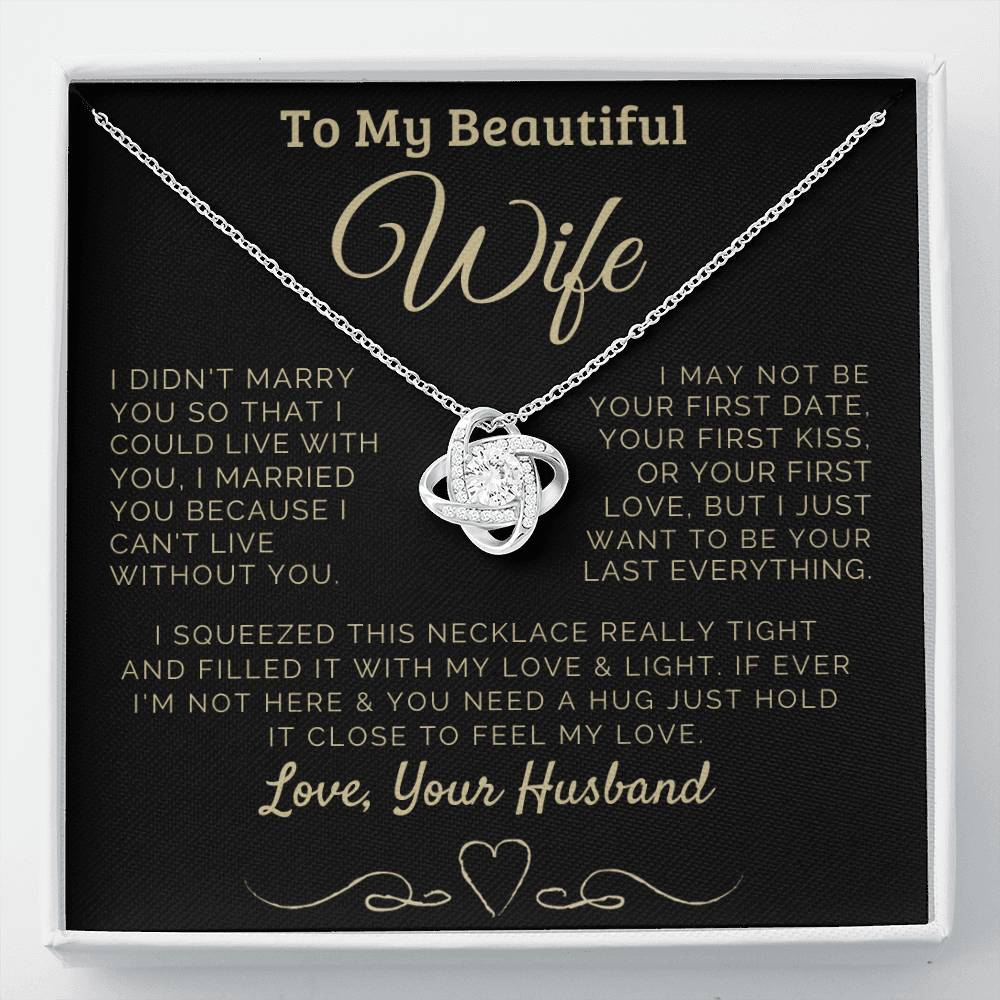 To my Beautiful Wife Love, Your Husband