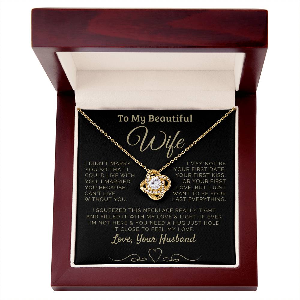 To my Beautiful Wife Love, Your Husband