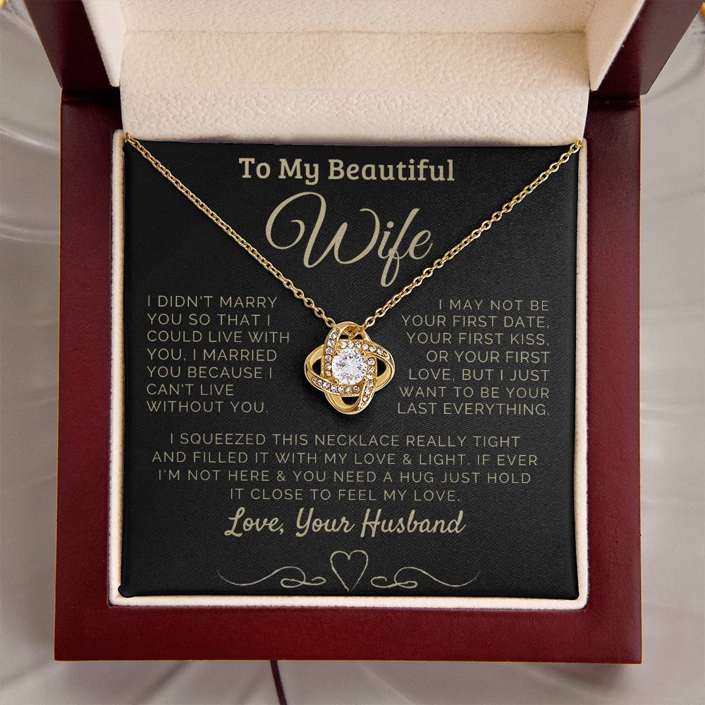 To my Beautiful Wife Love, Your Husband