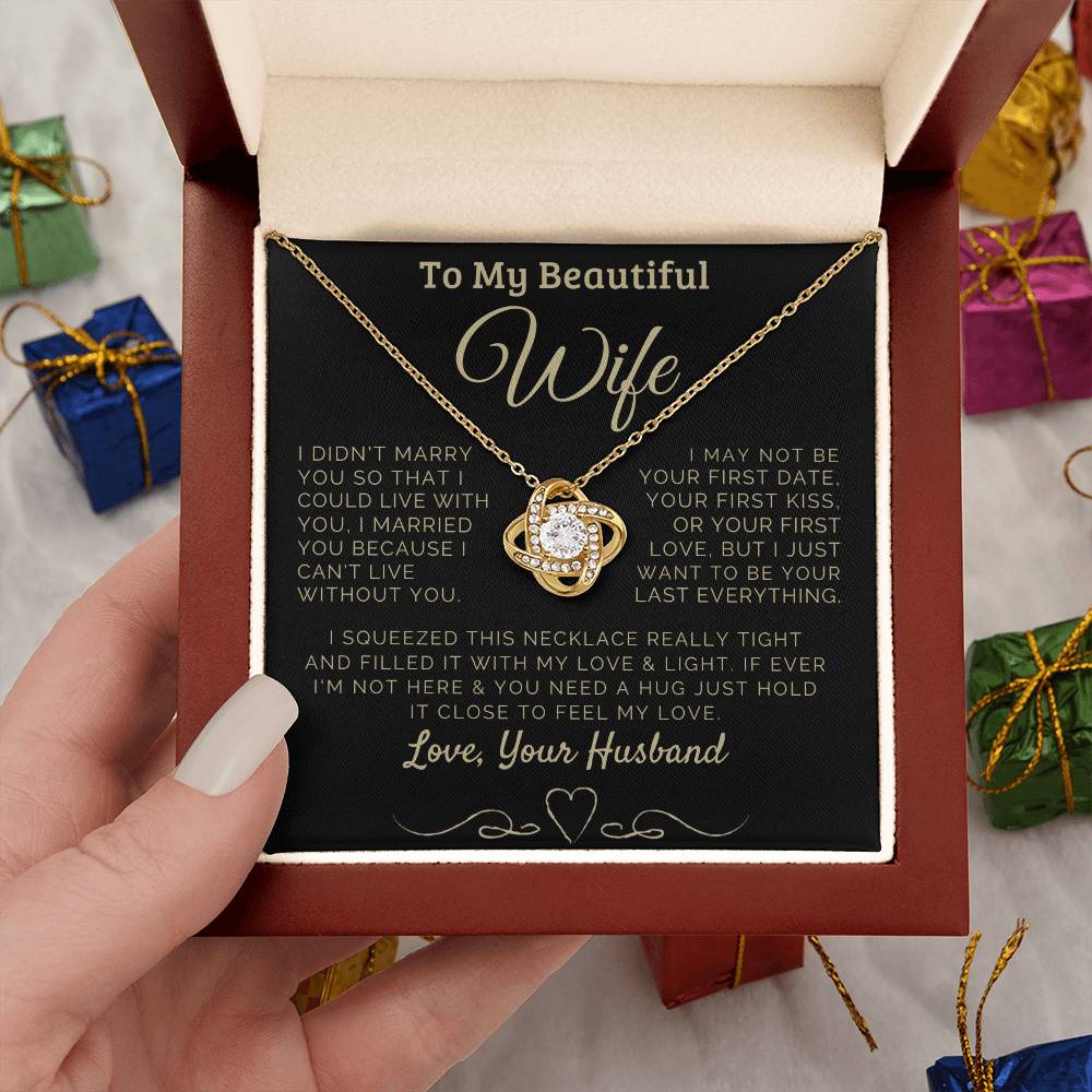 To my Beautiful Wife Love, Your Husband