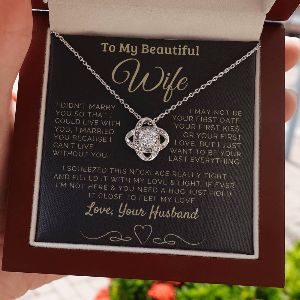 To my Beautiful Wife Love, Your Husband