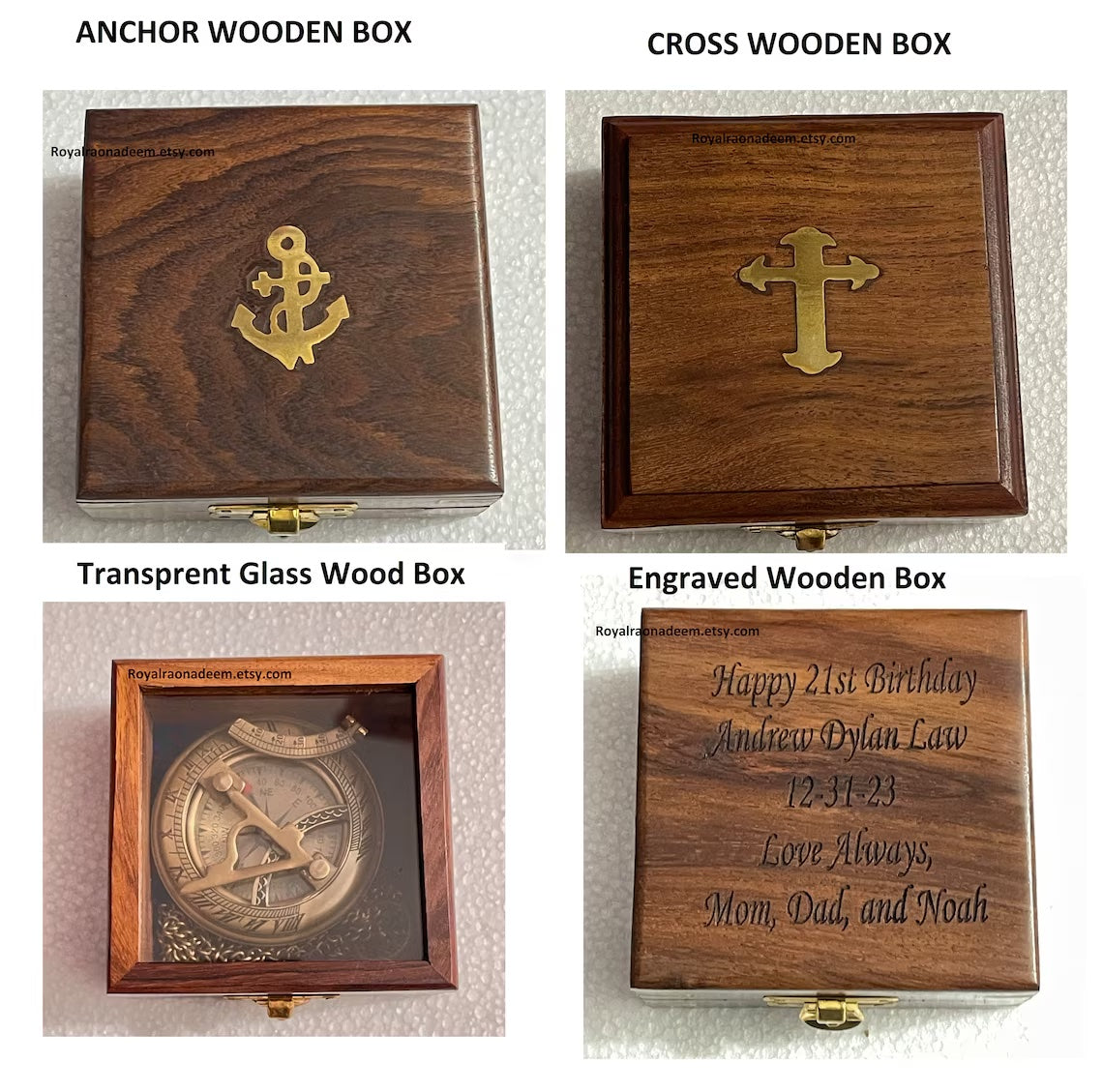 Engraved Antique Compass