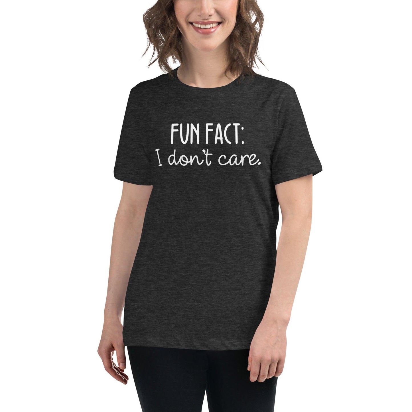 Fun Fact: I Don't Care O-neck Tri-blend T-Shirt - TheGivenGet