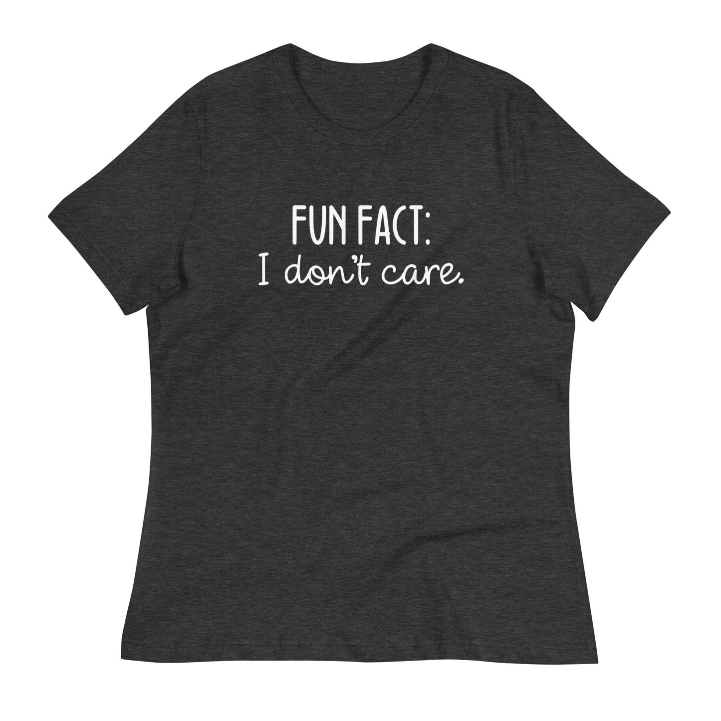 Fun Fact: I Don't Care O-neck Tri-blend T-Shirt - TheGivenGet