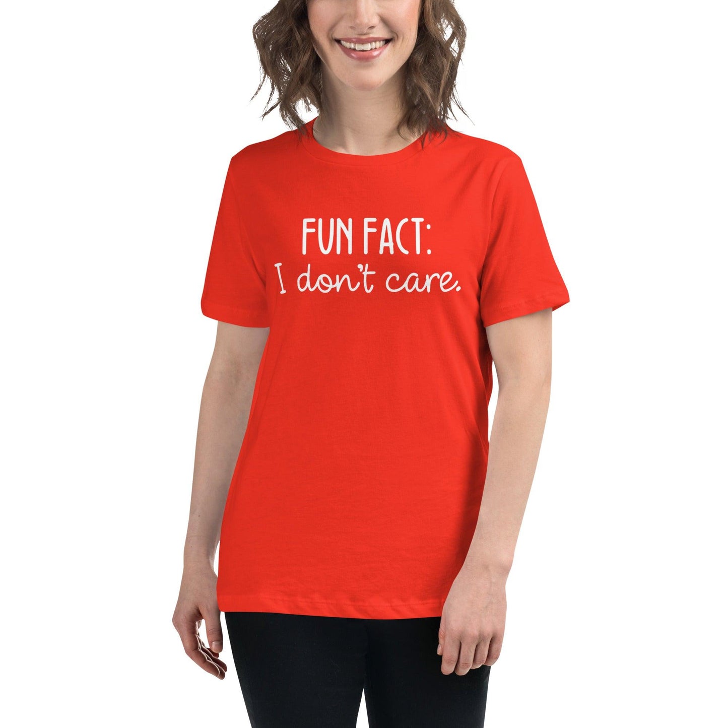 Fun Fact: I Don't Care O-neck Tri-blend T-Shirt - TheGivenGet