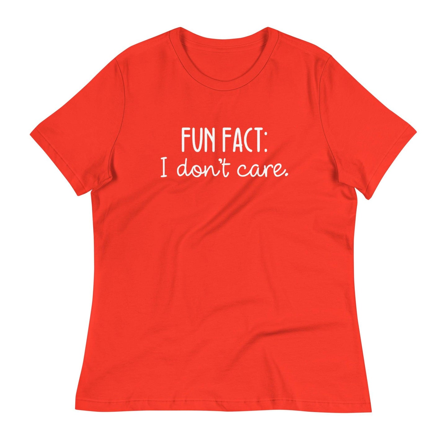 Fun Fact: I Don't Care O-neck Tri-blend T-Shirt - TheGivenGet