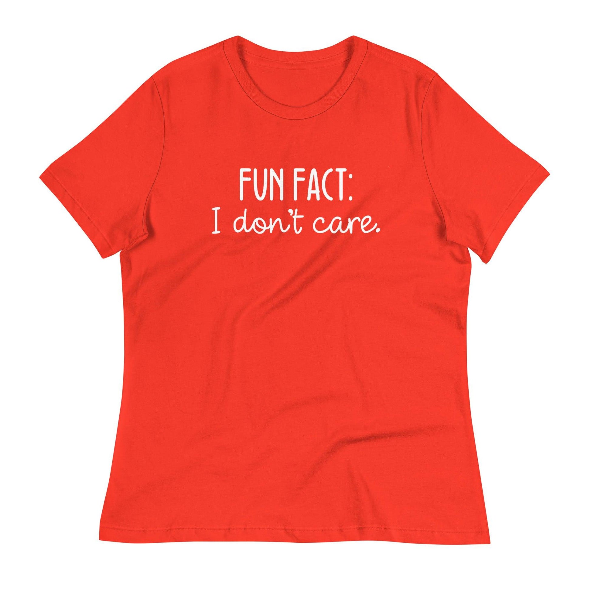 Fun Fact: I Don't Care O-neck Tri-blend T-Shirt - TheGivenGet
